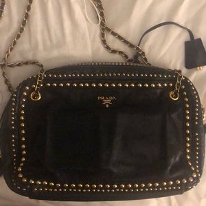 Prada Studded Crossbody Bag